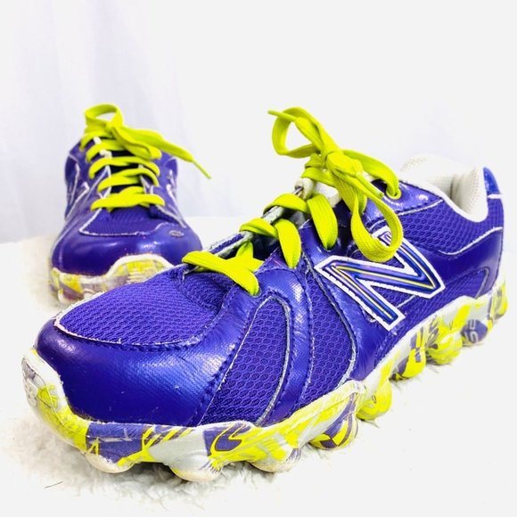 NEW BALANCE 825 Purple & Neon Green Sneakers - Picture 2 of 10